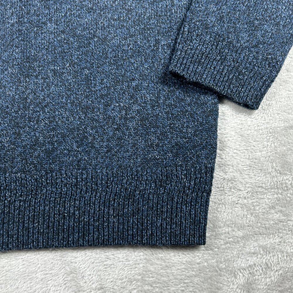 Pendleton Sweater Men's Large Heather Blue 100% Shetland Washable Wool Crewneck - Picture 2 of 6